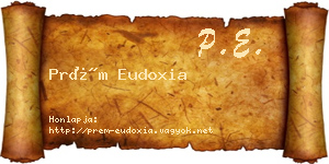 Prém Eudoxia névjegykártya